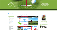 Desktop Screenshot of cours-golf.fr