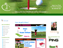Tablet Screenshot of cours-golf.fr